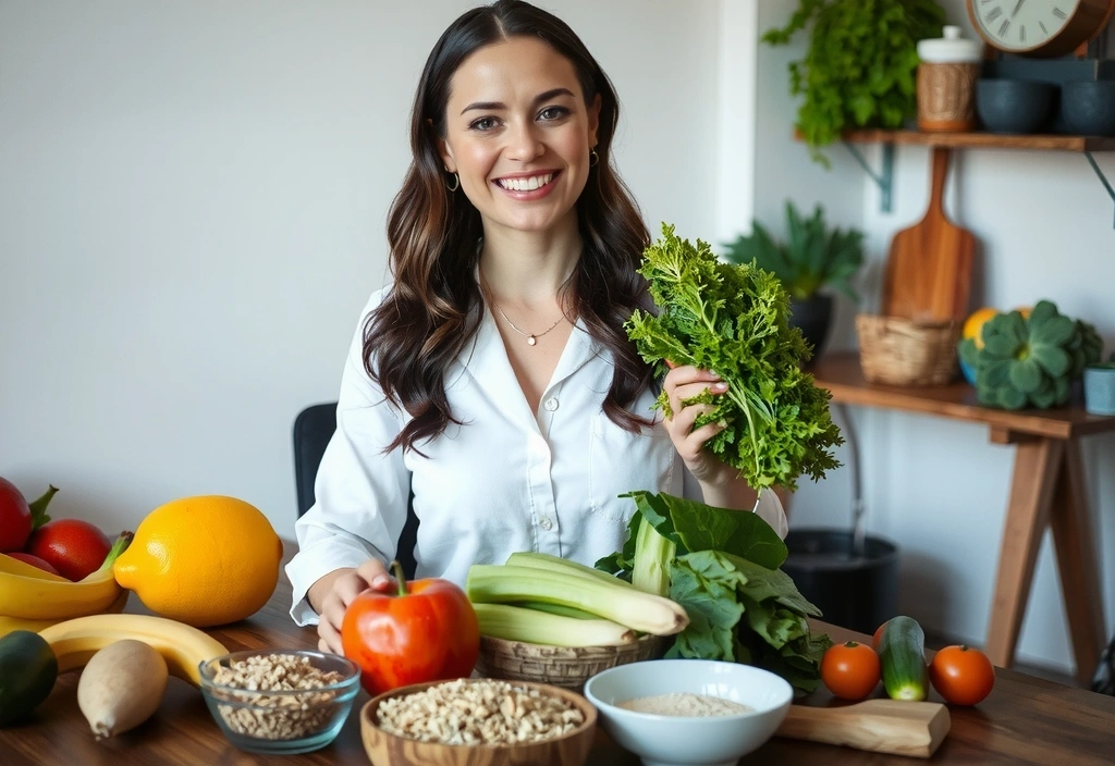 Porträt von Dr. Anna Schmidt, Gründerin von Ernährungsberatung Vitalis